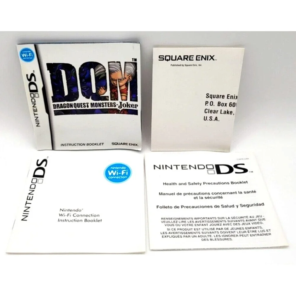 Nintendo DS Dragon Quest Monsters: Joker MANUAL, INSERTS & REG CARD ONLY NO GAME